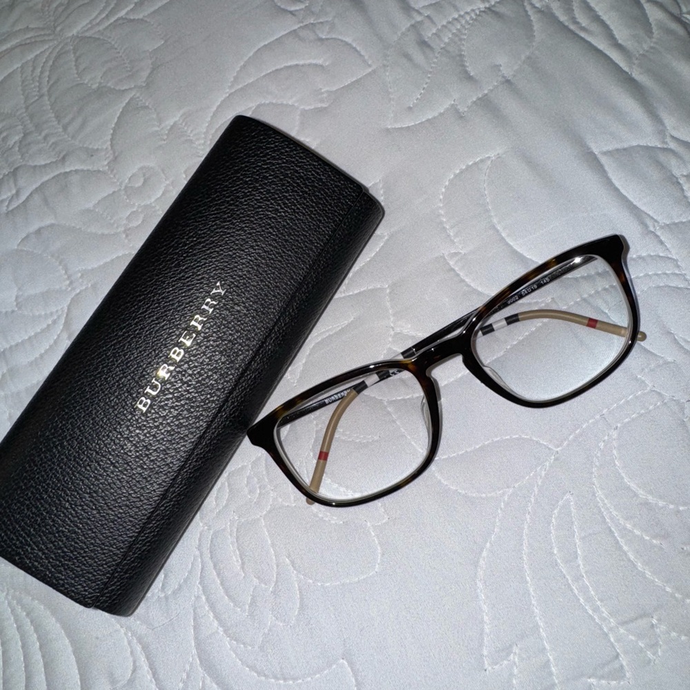 Burberry Black and Brown Glasses with Case